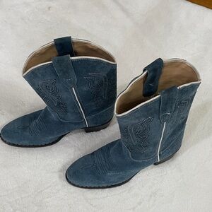 Blue Kids Cowboy Boots